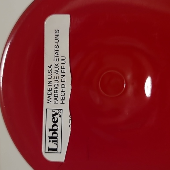 Pair of Libbey Red Bottom Wine Glasses - Picture 9 of 14